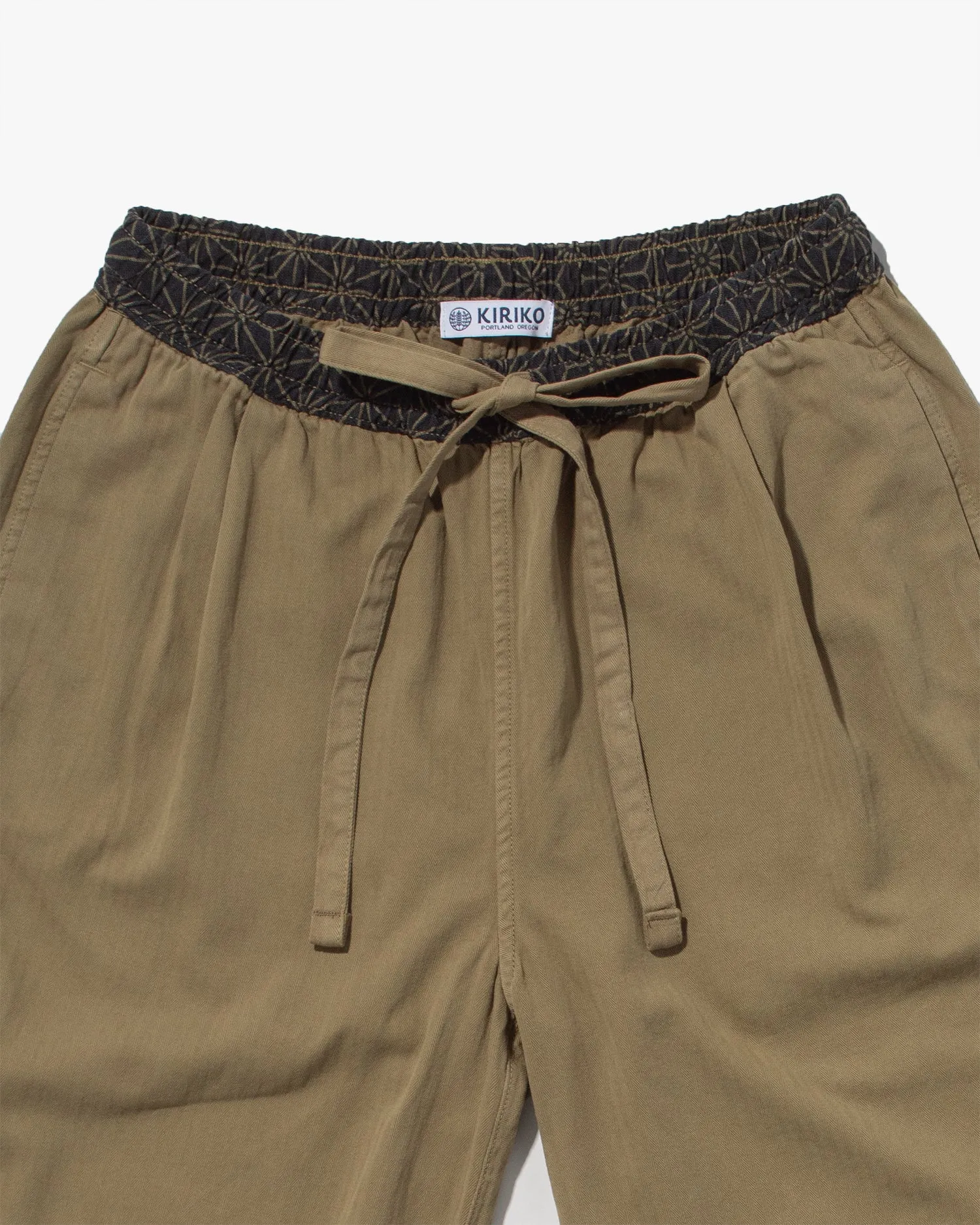 Kiriko Original Pants, Raku, Khaki Asanoha, Cropped sold by Kiriko product image thumbnail 2