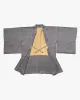 Vintage Haori Jacket, Navy and White Small Leaf Pattern sold by Kiriko