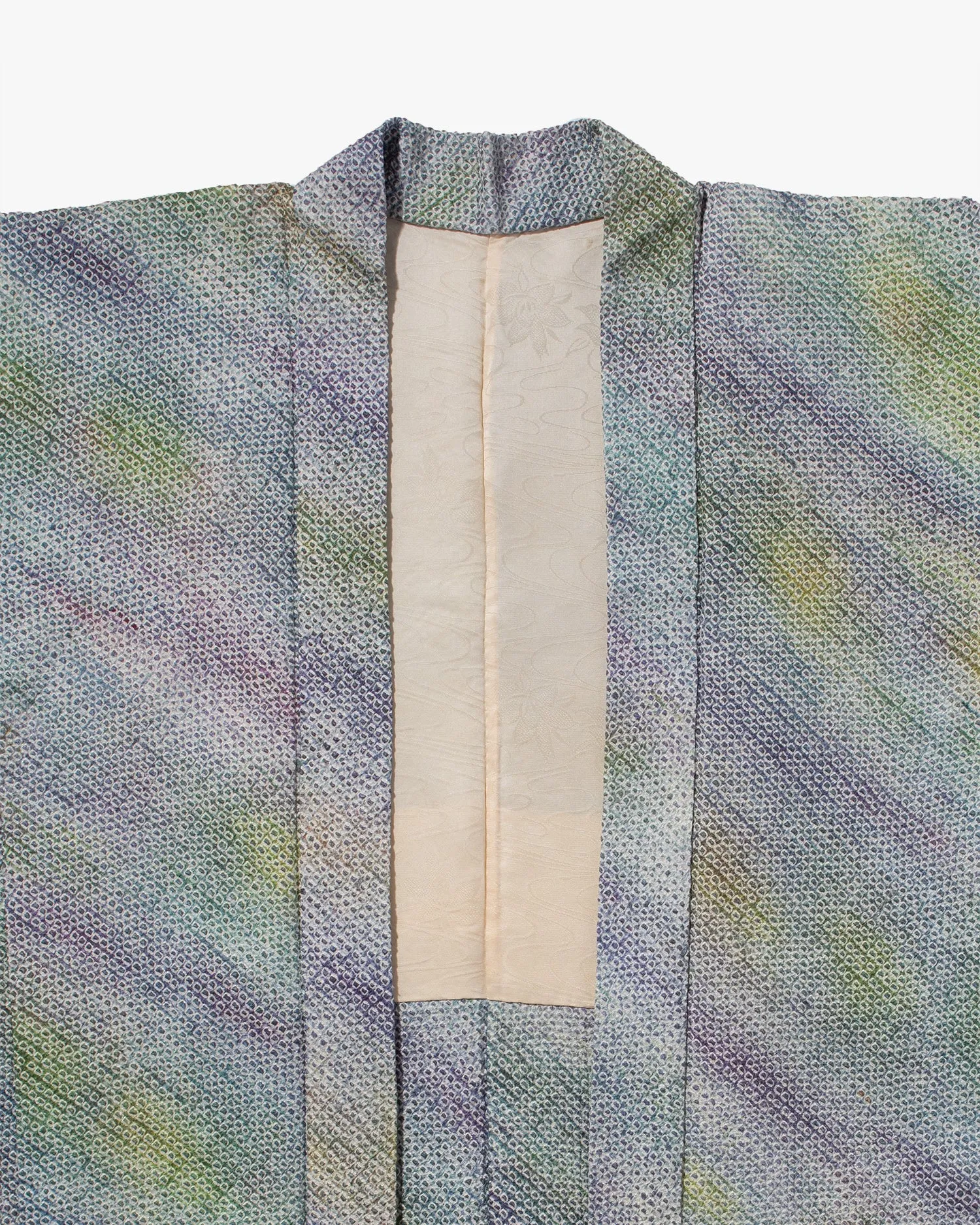Vintage Haori Jacket, Full Shibori, Cool Gradient with Roses sold by Kiriko product image thumbnail 2