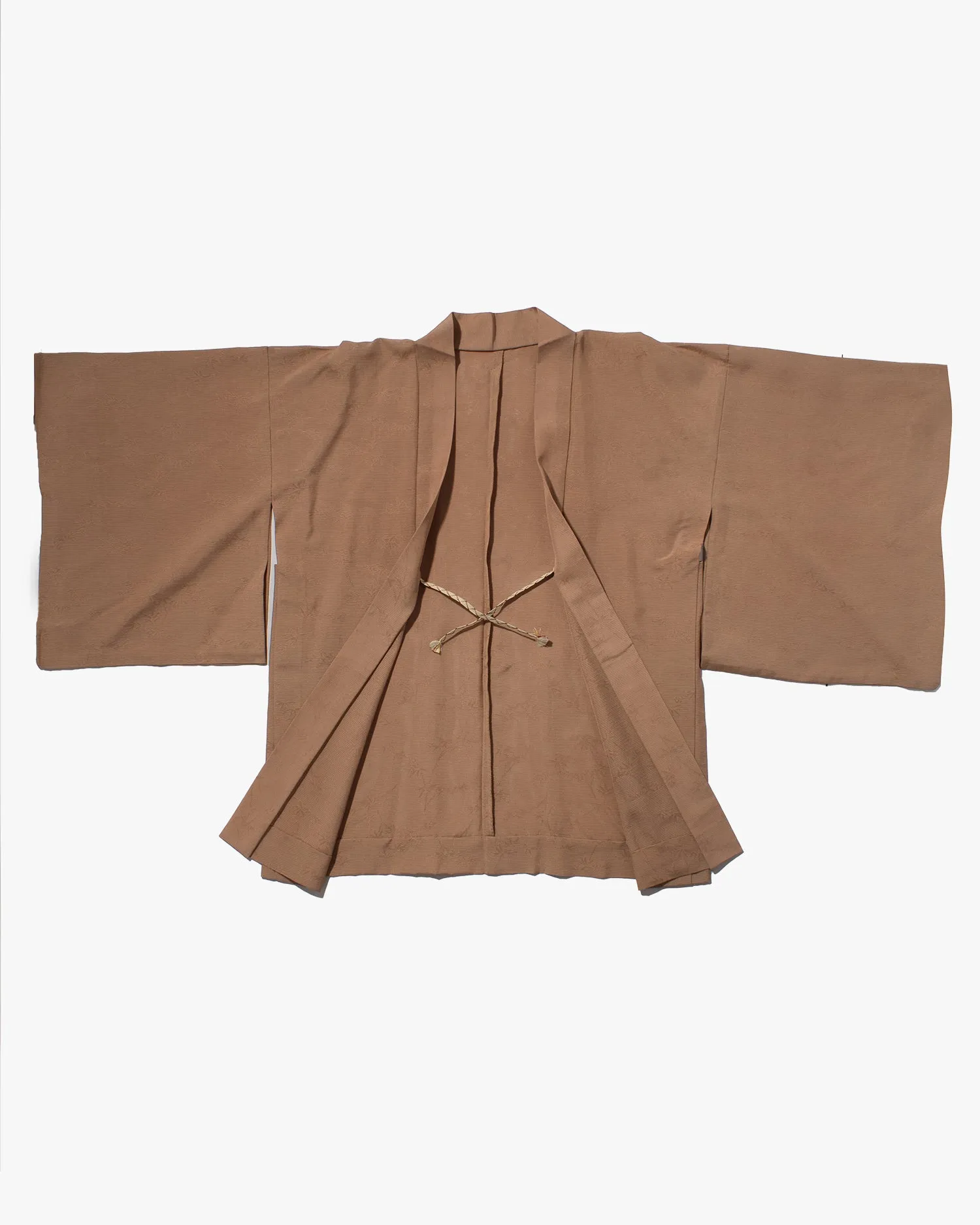Vintage Haori Jacket, Light Brown with Lines sold by Kiriko product image thumbnail 3