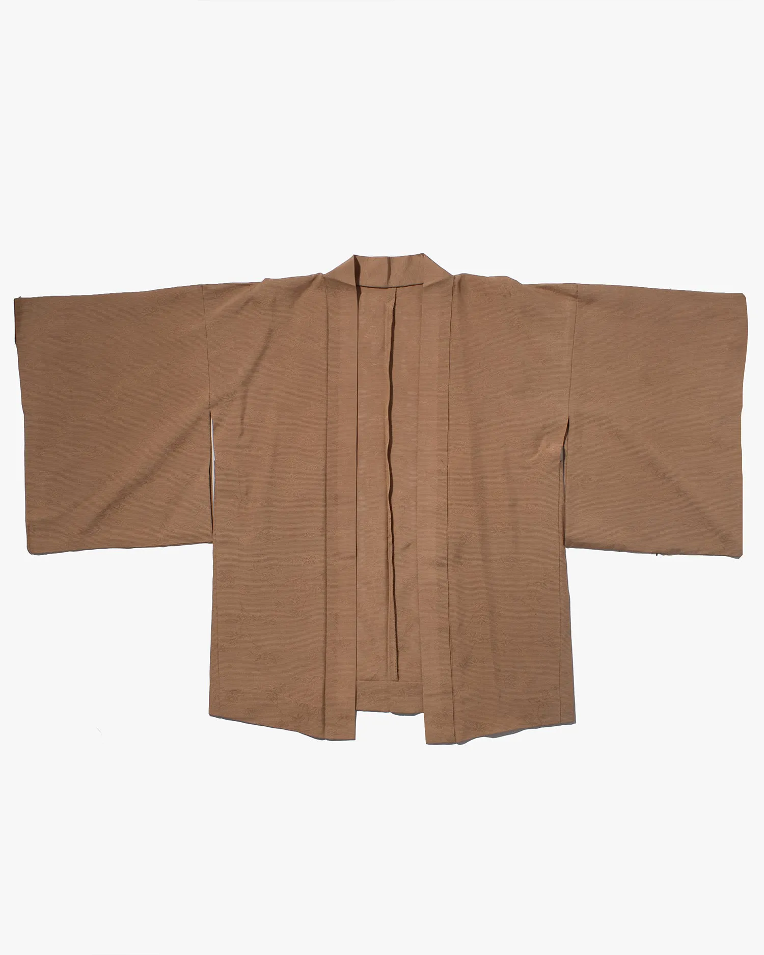 Vintage Haori Jacket, Light Brown with Lines sold by Kiriko