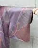Vintage Haori Jacket, Light Purple with Mauve and Gray Abstract  Leaves sold by Kiriko