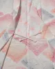 Vintage Haori Jacket, Full Shibori, Pink, Orange, and Gray Mountains sold by Kiriko