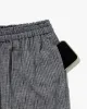 Kiriko x TOK, Cropped Drawstring Pants, Grey Nashiji Shima sold by Kiriko