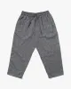 Kiriko x TOK, Cropped Drawstring Pants, Grey Nashiji Shima sold by Kiriko