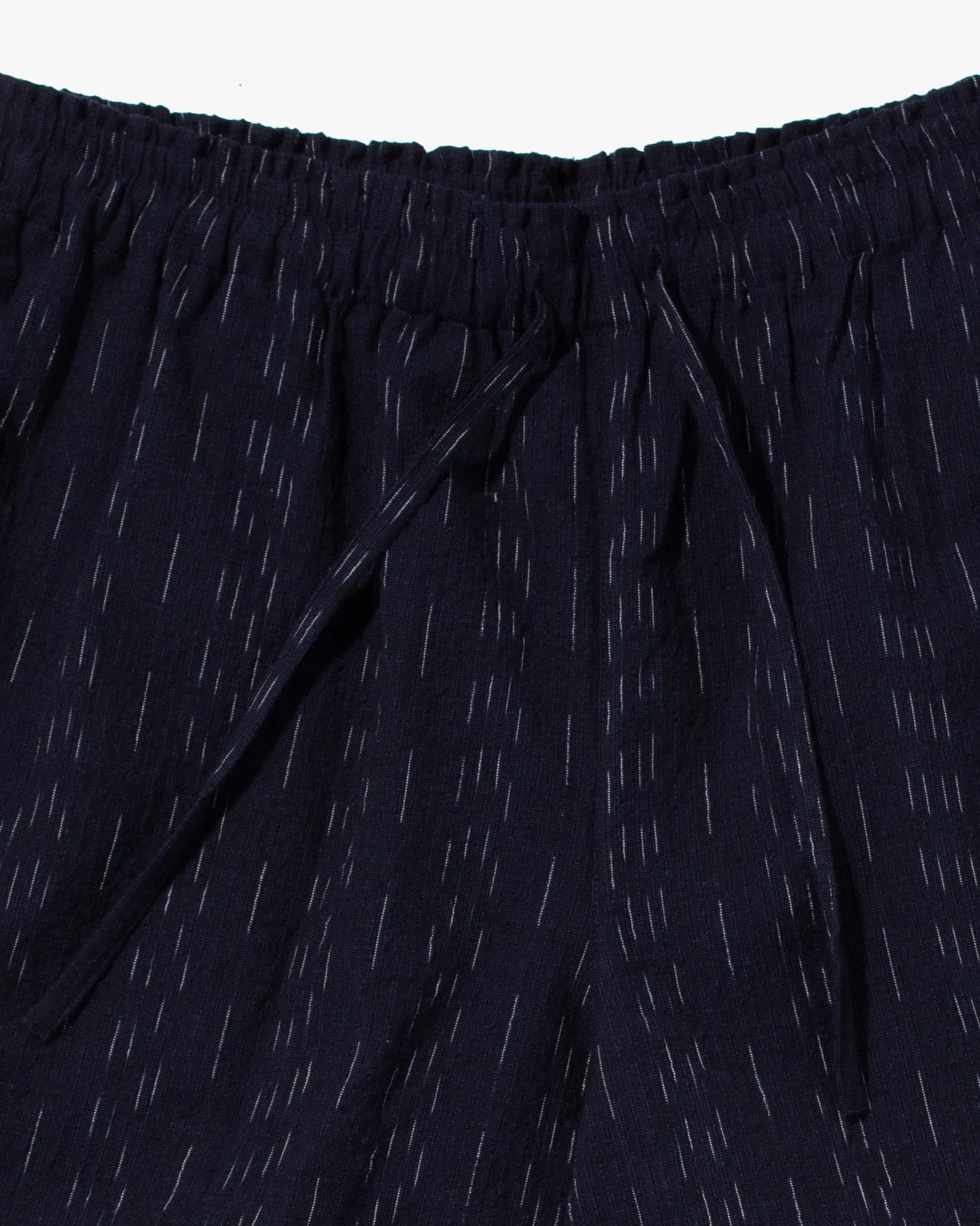 Kiriko x TOK, Cropped Drawstring Pants, Indigo Shijira Shima sold by Kiriko product image thumbnail 3