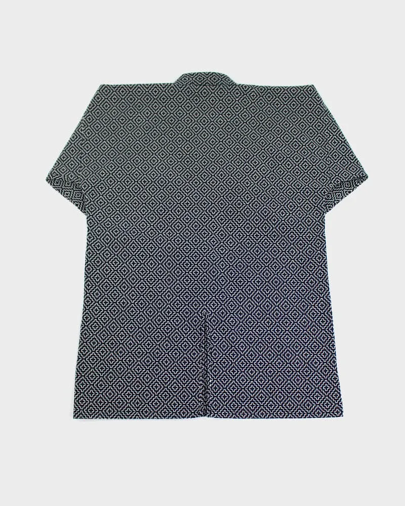 Modern Hitomezashi Dougi Jacket, Navy sold by Kiriko product image thumbnail 4