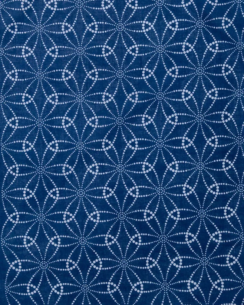 Aizawa Lightweight Indigo Bandana, Shippou Dots sold by Kiriko product image thumbnail 4
