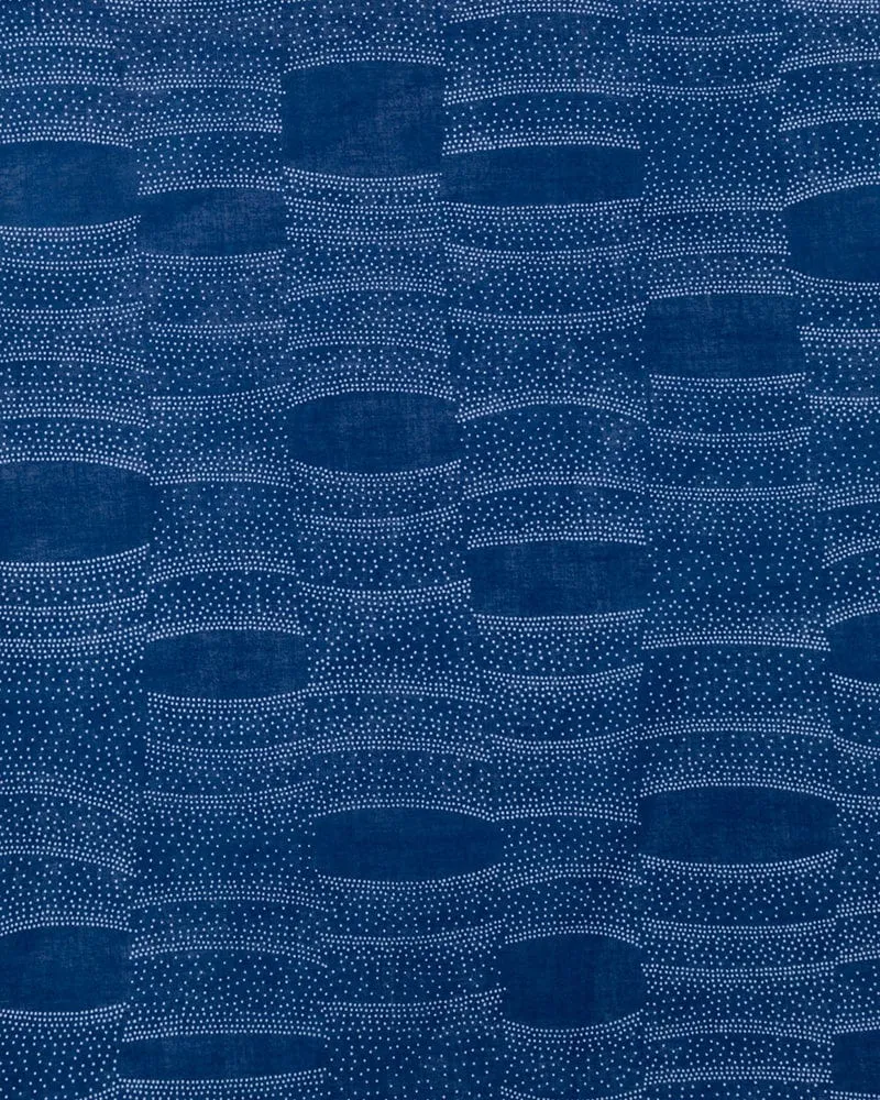 Aizawa Lightweight Indigo Bandana, Tachiwaku Dots sold by Kiriko product image thumbnail 3