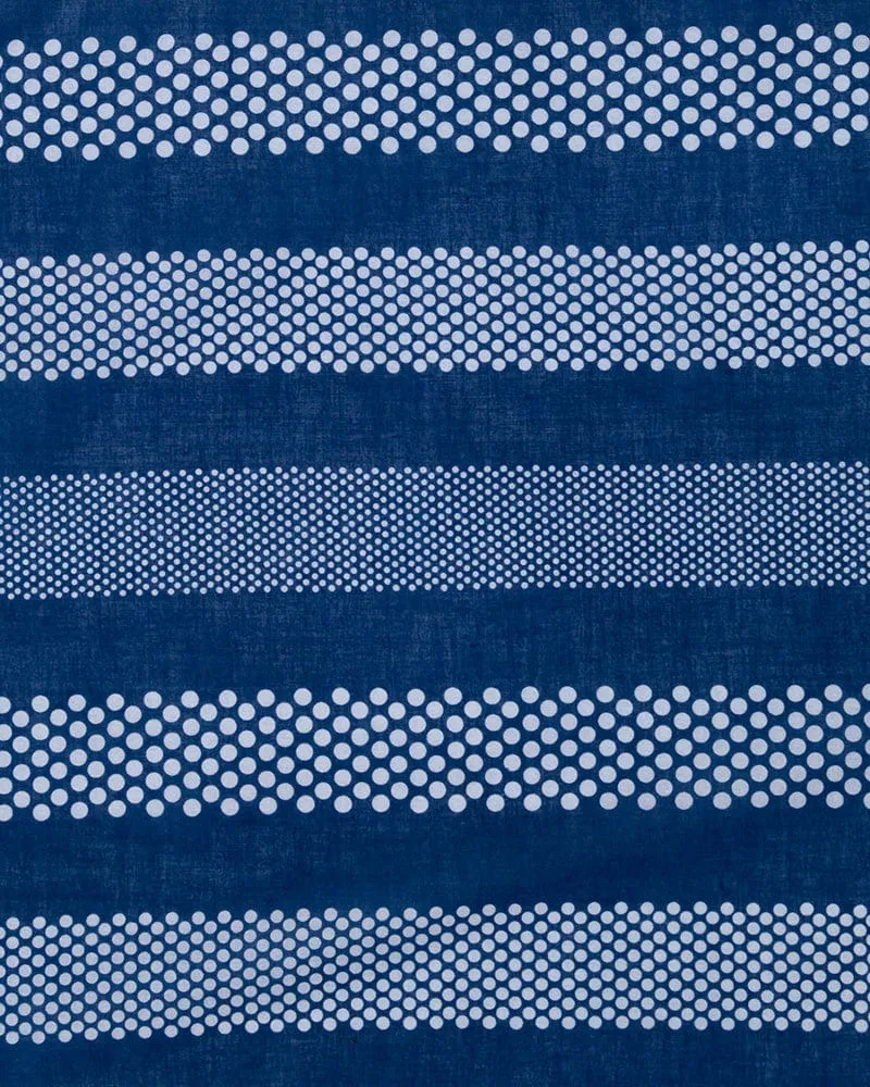 Aizawa Lightweight Indigo Bandana, Boarder and Multi-Dots sold by Kiriko product image thumbnail 3