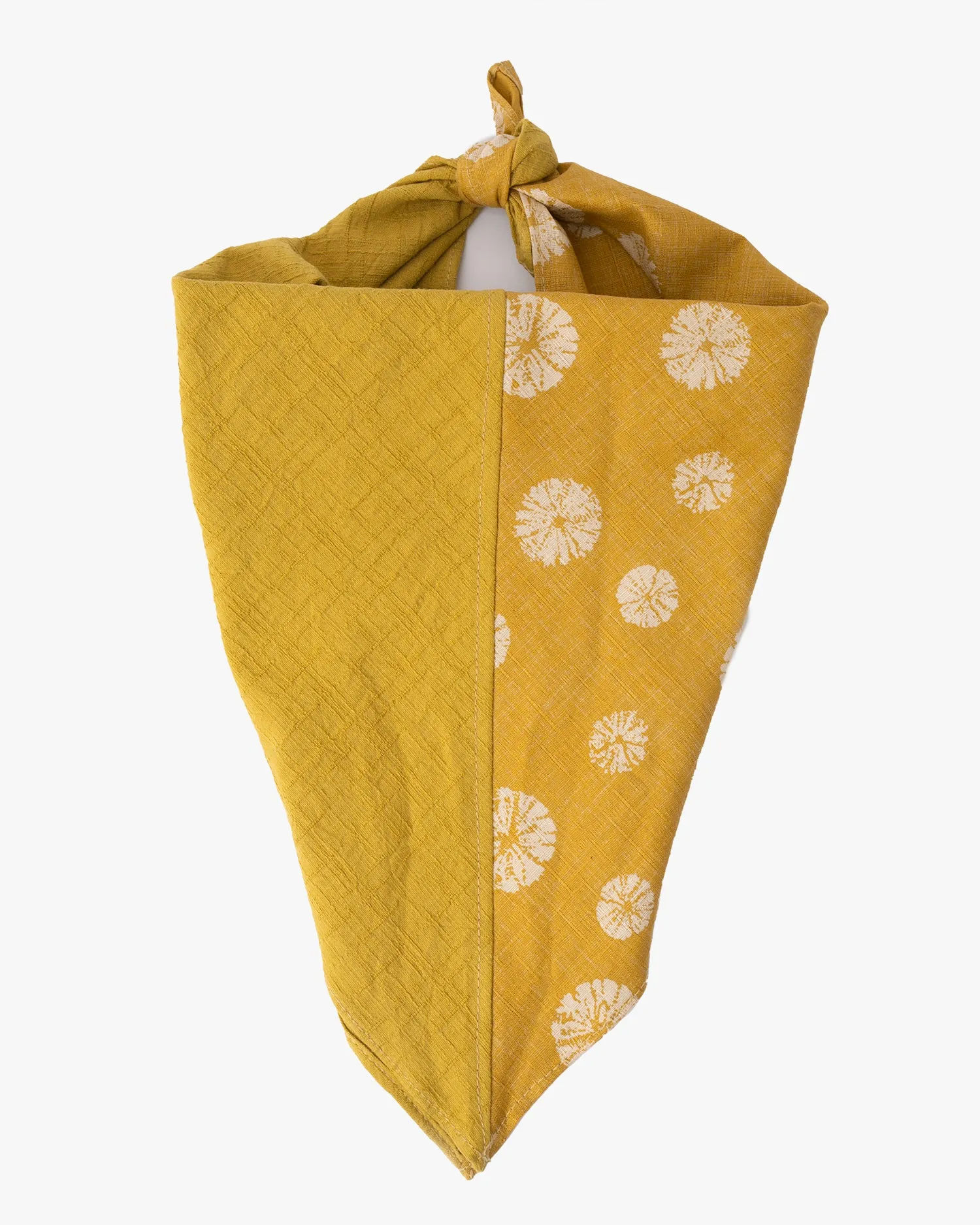 Kiriko Original Bandana, Split, Kicha with Kumo Shibori and Kicha Crinkled Slub sold by Kiriko product image thumbnail 2