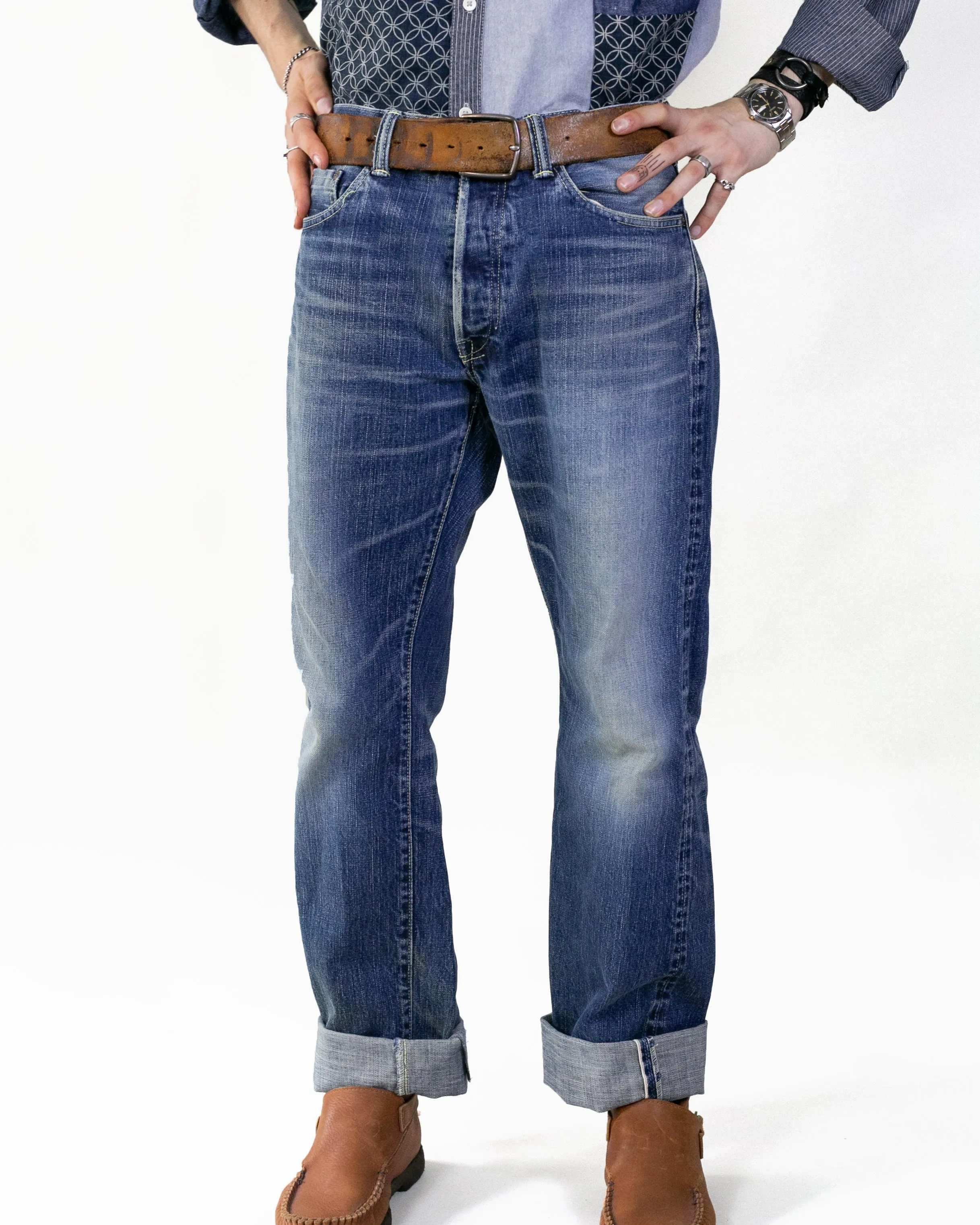 Japanese Repro Selvedge Denim Jeans, Eternal Brand - 34" sold by Kiriko