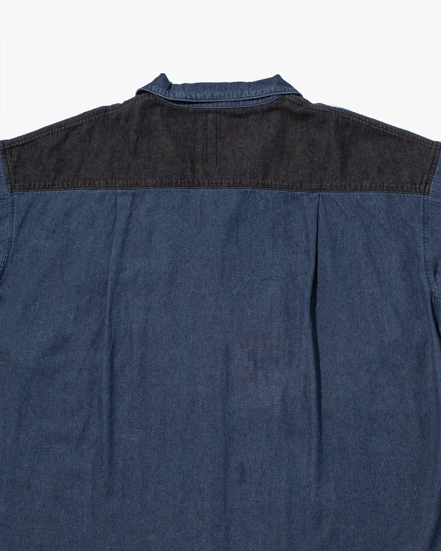 Prospective Flow Button Up Shirt, RIYU - DNMC Blue and Black Kariyushi Wear sold by Kiriko product image thumbnail 4