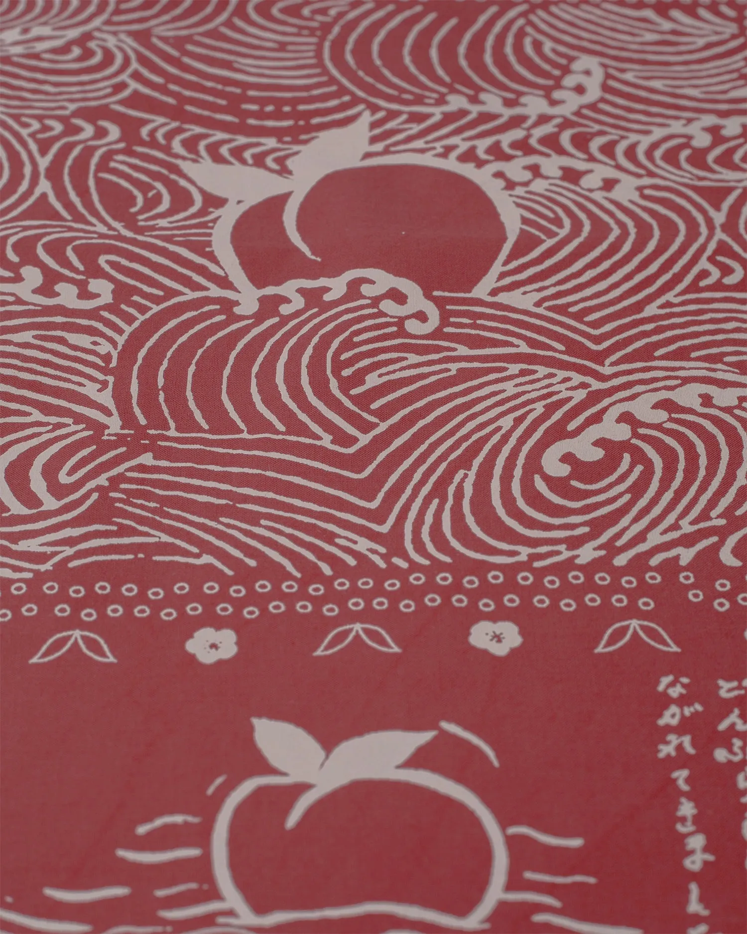Kiriko Original Screen Printed, Custom-Dyed Bandana, Momotaro - Red sold by Kiriko product image thumbnail 5