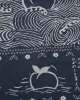 Kiriko Original Screen Printed, Custom-Dyed Bandana, Momotaro - Blue sold by Kiriko