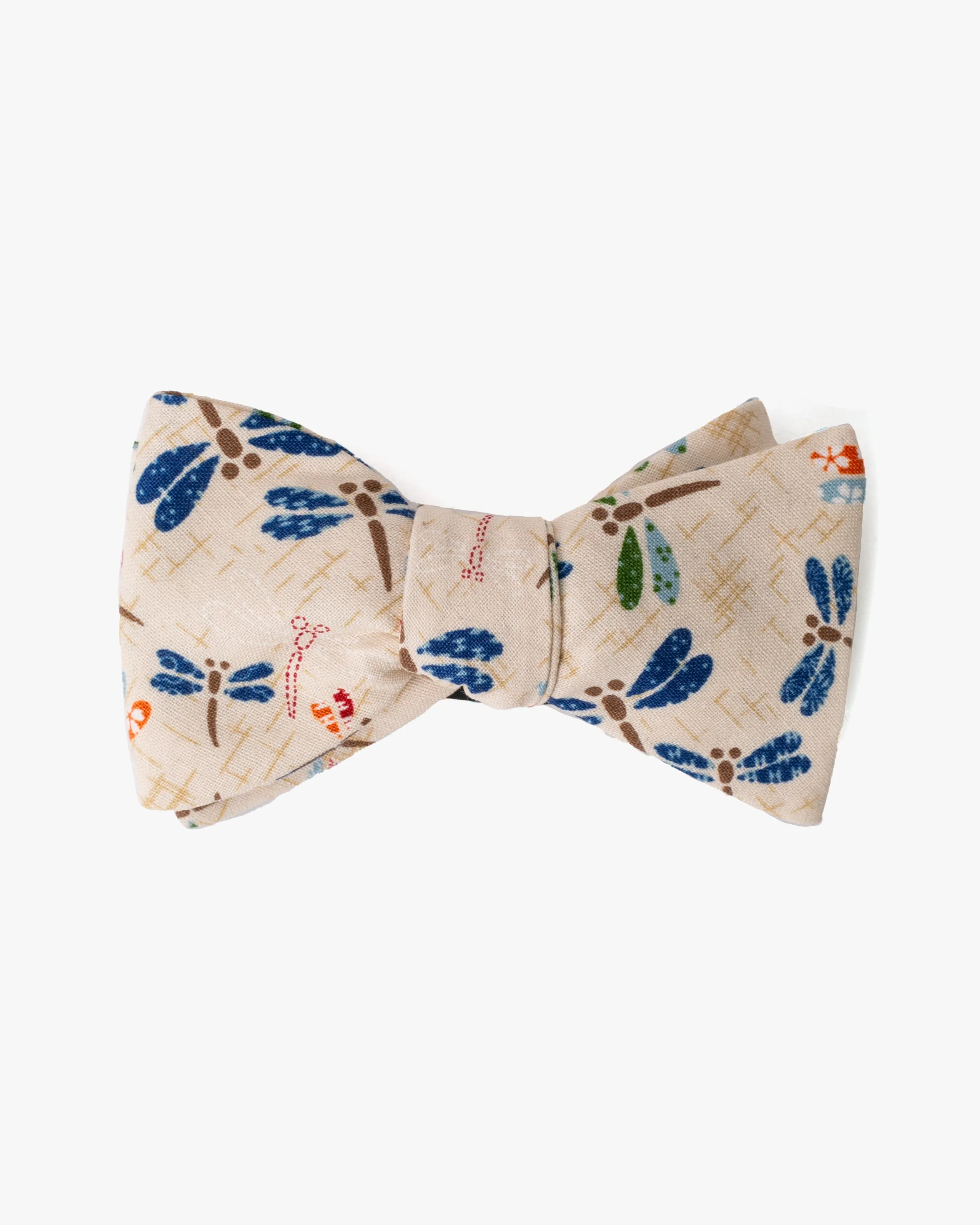 Kiriko Original Bow Tie, Cream Tonbo sold by Kiriko