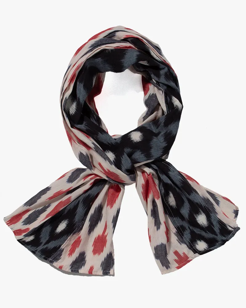 Kiriko Original Scarf, Triple Split, Indian Kasuri, #8 sold by Kiriko product image thumbnail 2