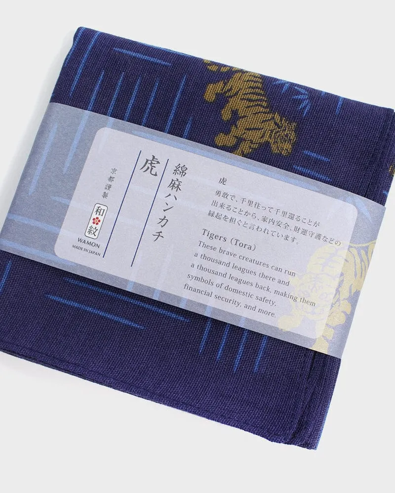 Japanese Handkerchief, Classic, Fushiito, Tora sold by Kiriko product image thumbnail 5