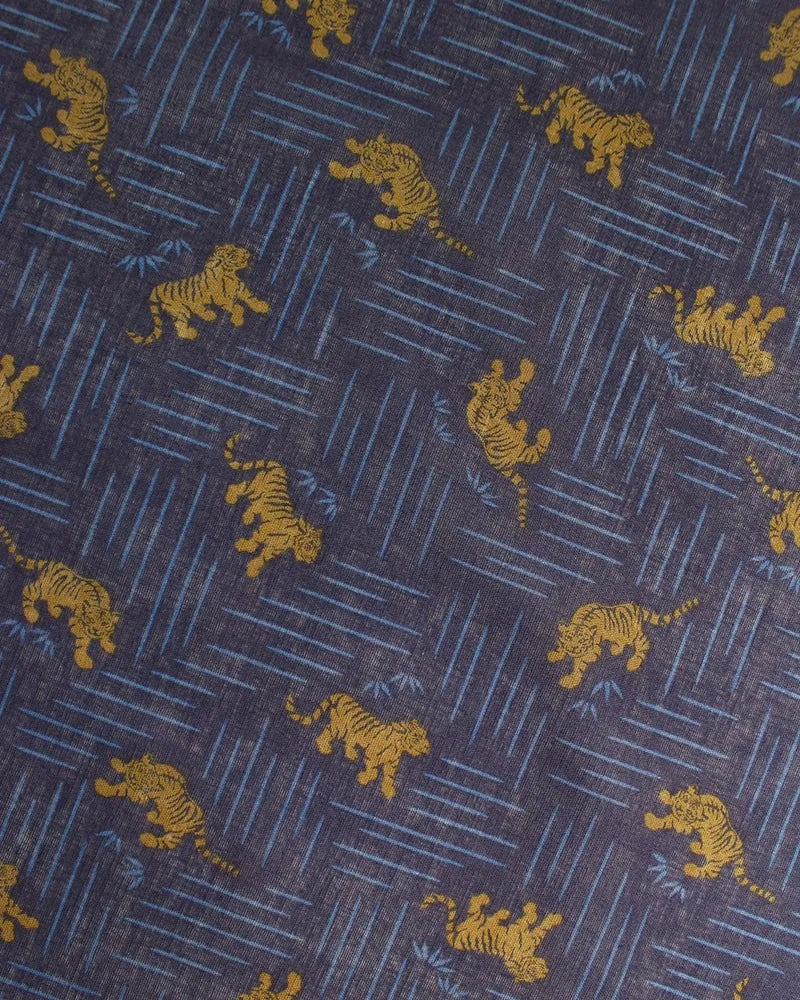 Japanese Handkerchief, Classic, Fushiito, Tora sold by Kiriko product image thumbnail 3