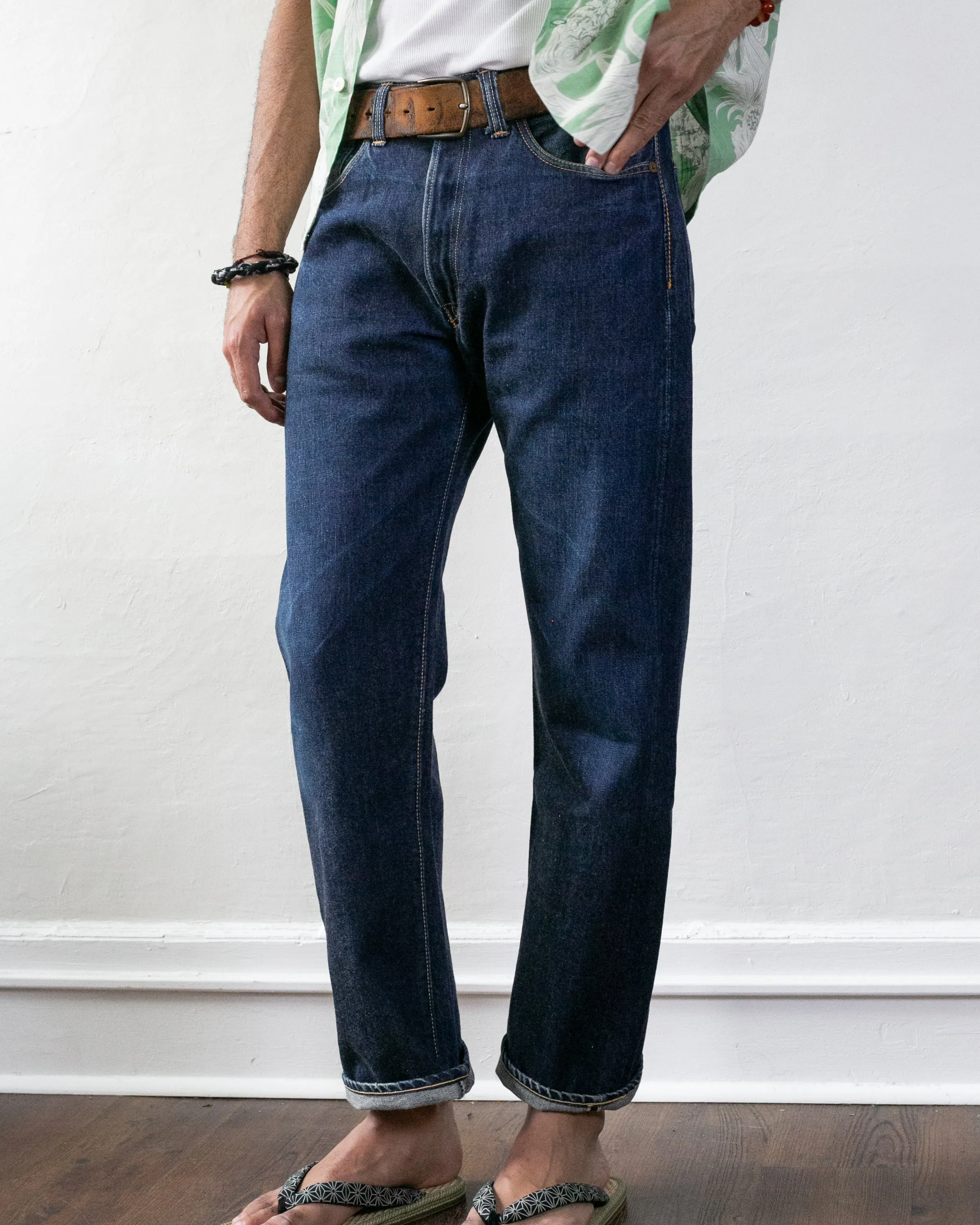 Japanese Repro Selvedge Denim Jeans, Joe McCoy Brand - 33" x 36" sold by Kiriko