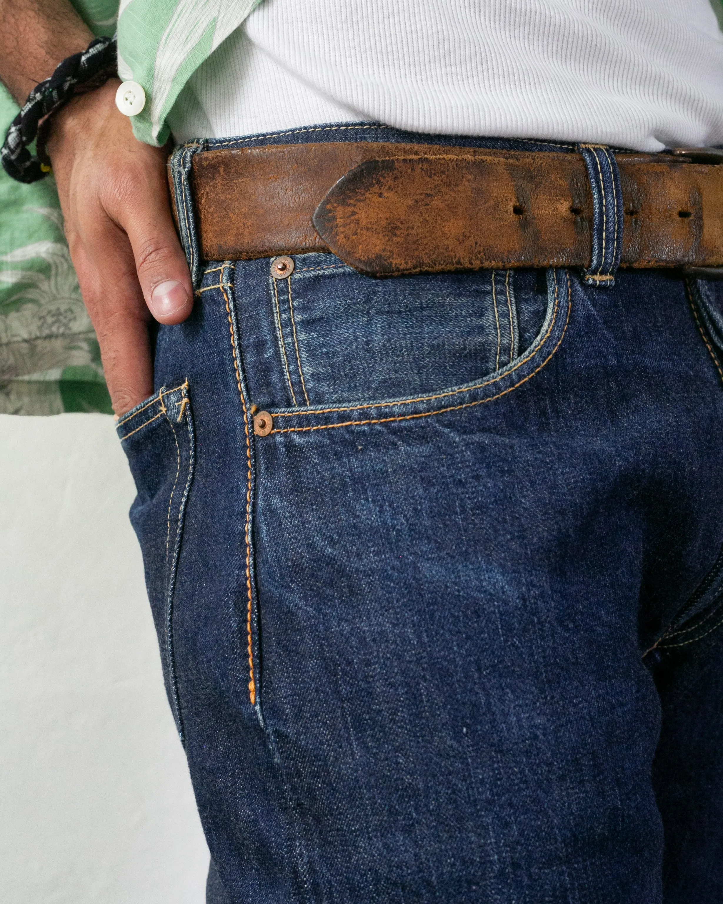 Japanese Repro Selvedge Denim Jeans, Joe McCoy Brand - 33" x 36" sold by Kiriko product image thumbnail 2