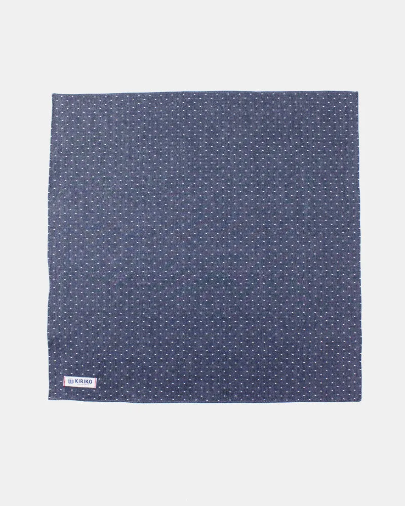 Kiriko Original Bandana, Classic, Chambray Indigo Dot sold by Kiriko product image thumbnail 3