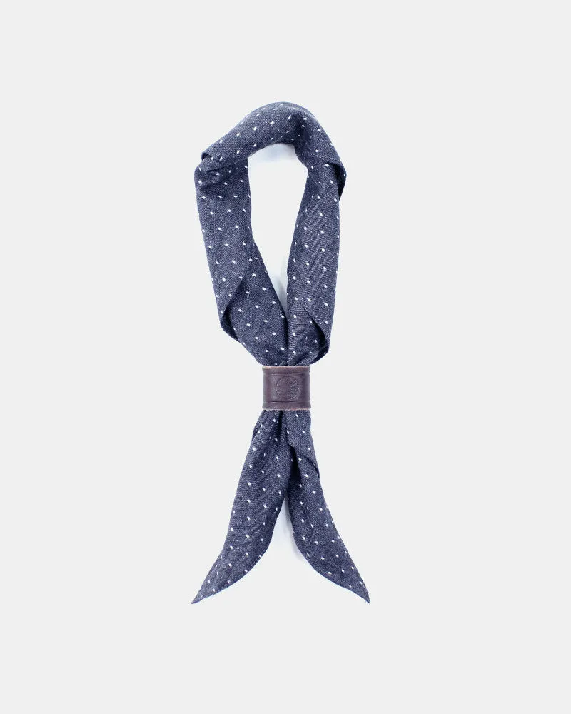 Kiriko Original Bandana, Classic, Chambray Indigo Dot sold by Kiriko product image thumbnail 2