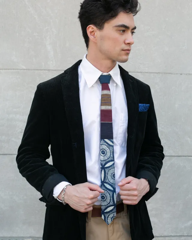 Kiriko Original Tie, Boro, Vintage Kiku sold by Kiriko