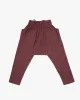 Wa-Modern Momohiki Drawstring Pants- Dark Mauve sold by Kiriko
