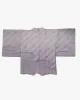 Vintage Haori Jacket, Full Shibori, Lavender Abstract Lines sold by Kiriko