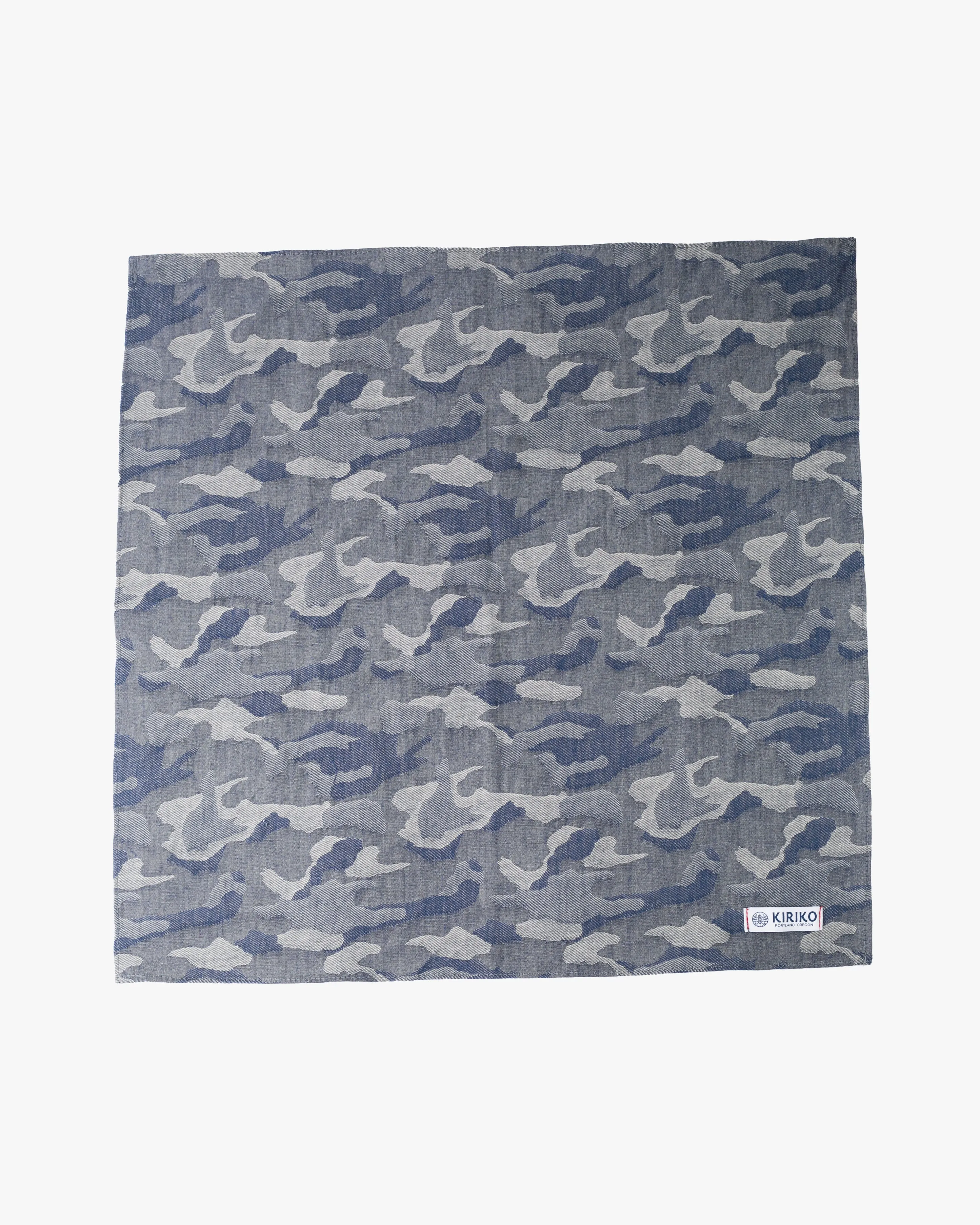 Kiriko Original Bandana, Classic, Shades of Blue Camo sold by Kiriko product image thumbnail 3