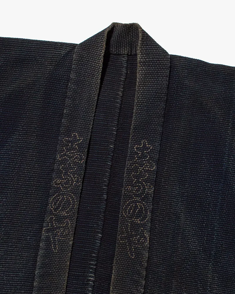 Vintage Happi Jacket, Navy with Tan Details sold by Kiriko product image thumbnail 3