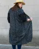 Vintage Noragi Robe, Long Indigo Dot sold by Kiriko