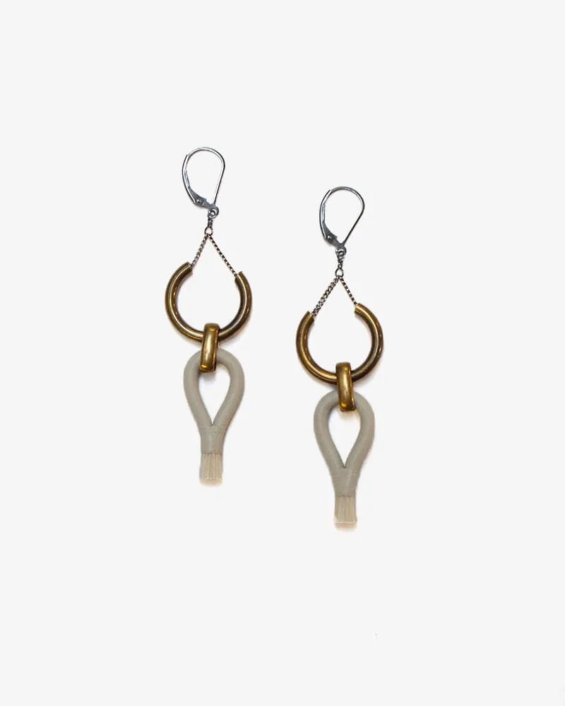 Boet Earrings, Lux, Ecru and Blonde sold by Kiriko product image thumbnail 2