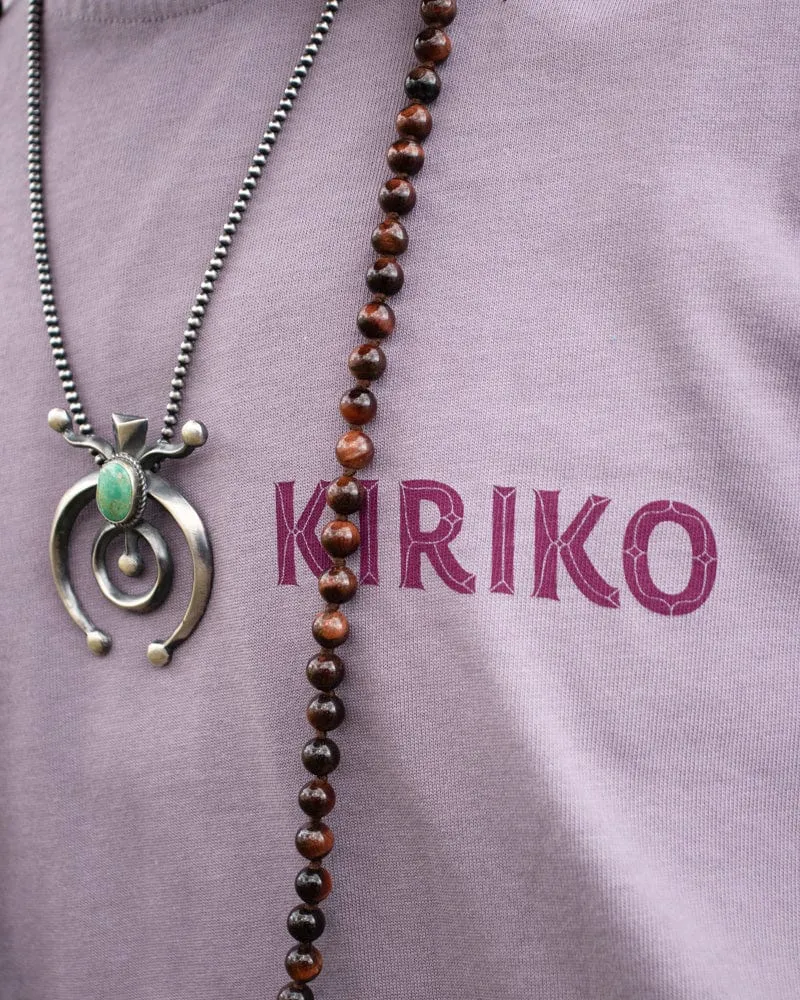Kiriko Original Ainu Tee, Lavender with Eggplant, Grey, and Gold sold by Kiriko product image thumbnail 2