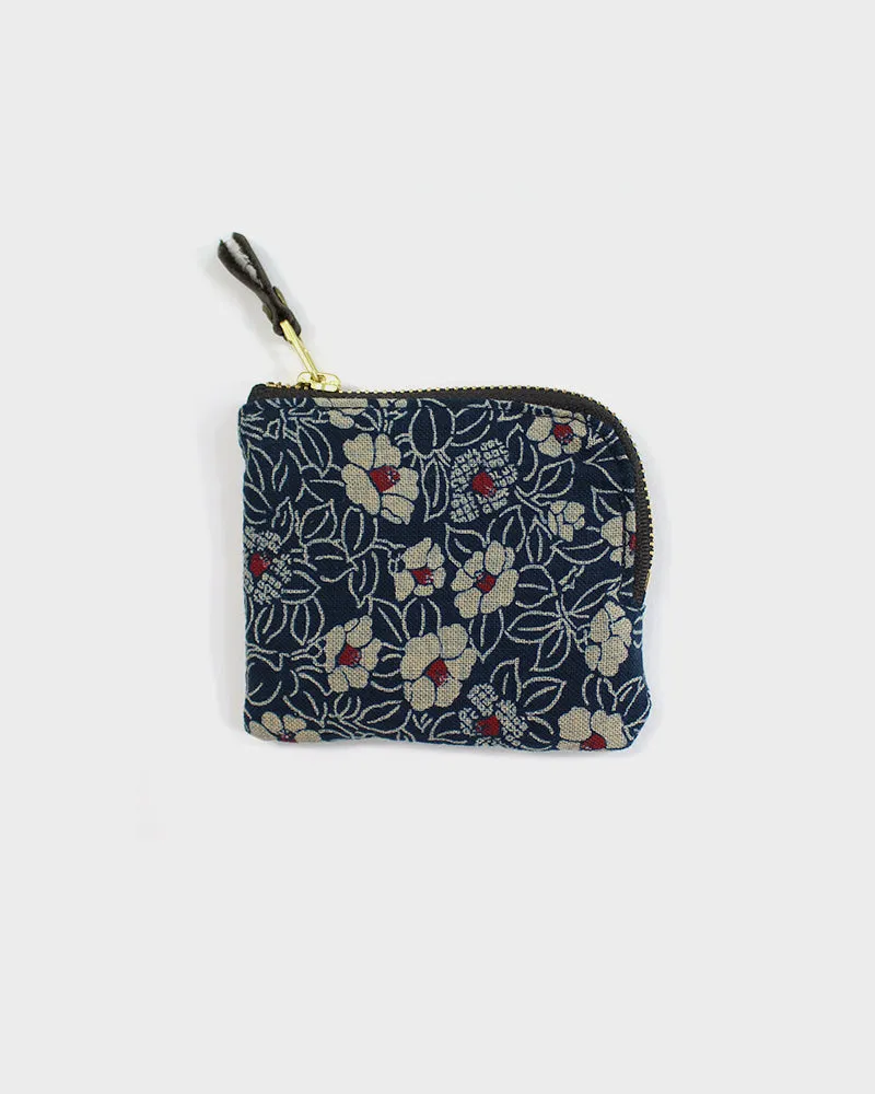 Kiriko Original, Zipper Wallet, Indigo Small Tsubaki sold by Kiriko product image thumbnail 4