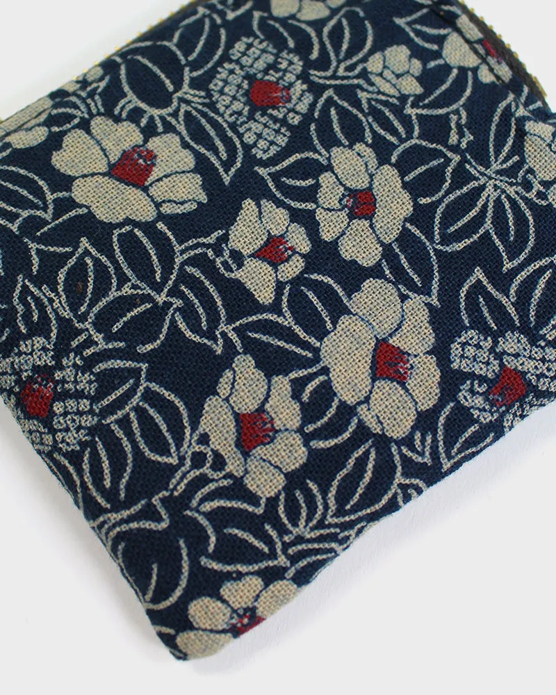 Kiriko Original, Zipper Wallet, Indigo Small Tsubaki sold by Kiriko product image thumbnail 5