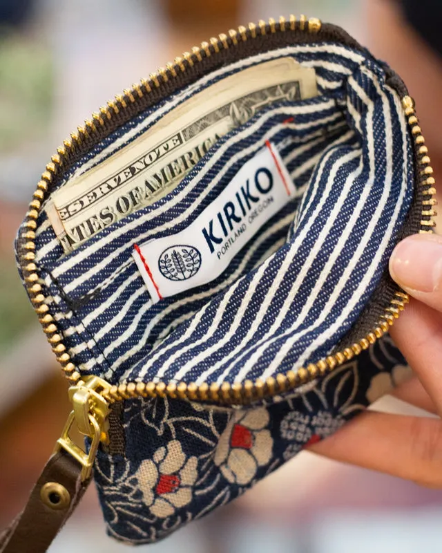 Kiriko Original, Zipper Wallet, Indigo Small Tsubaki sold by Kiriko product image thumbnail 2