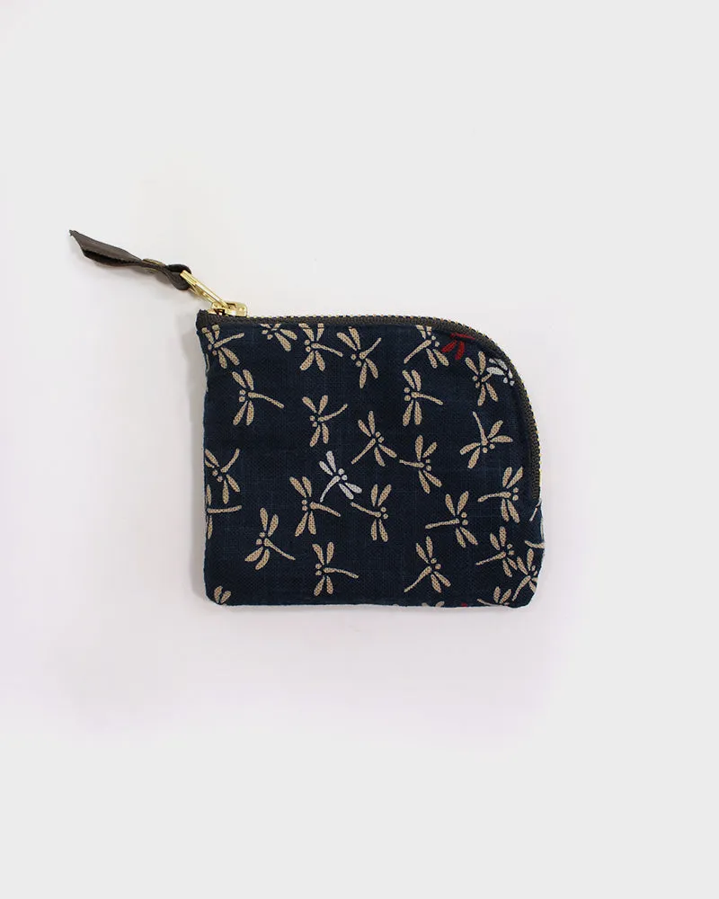 Kiriko Original, Zipper Wallet, Indigo Tonbo with Red sold by Kiriko