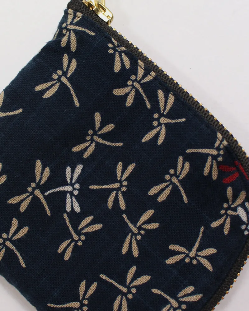 Kiriko Original, Zipper Wallet, Indigo Tonbo with Red sold by Kiriko product image thumbnail 4