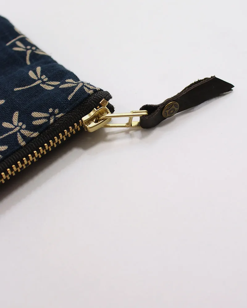 Kiriko Original, Zipper Wallet, Indigo Tonbo with Red sold by Kiriko product image thumbnail 2