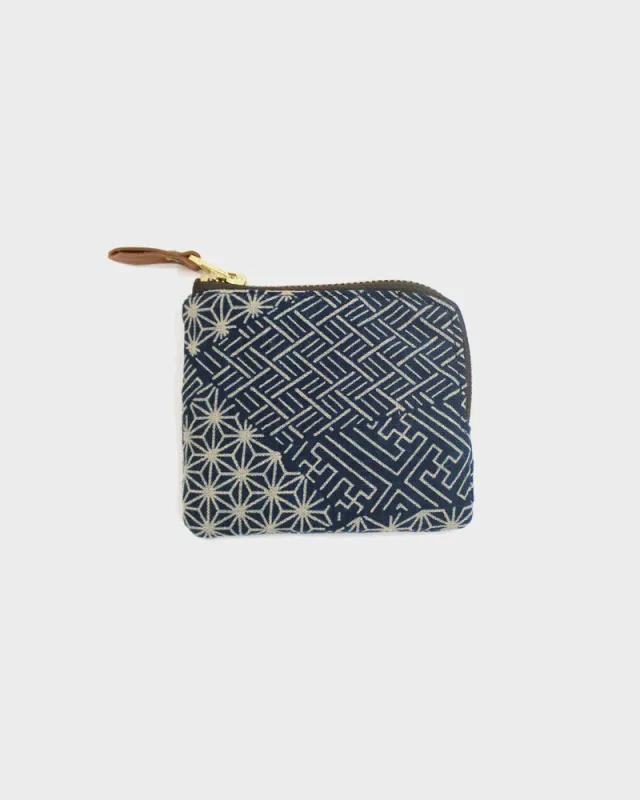 Kiriko Original, Zipper Wallet, Indigo Small Multi sold by Kiriko