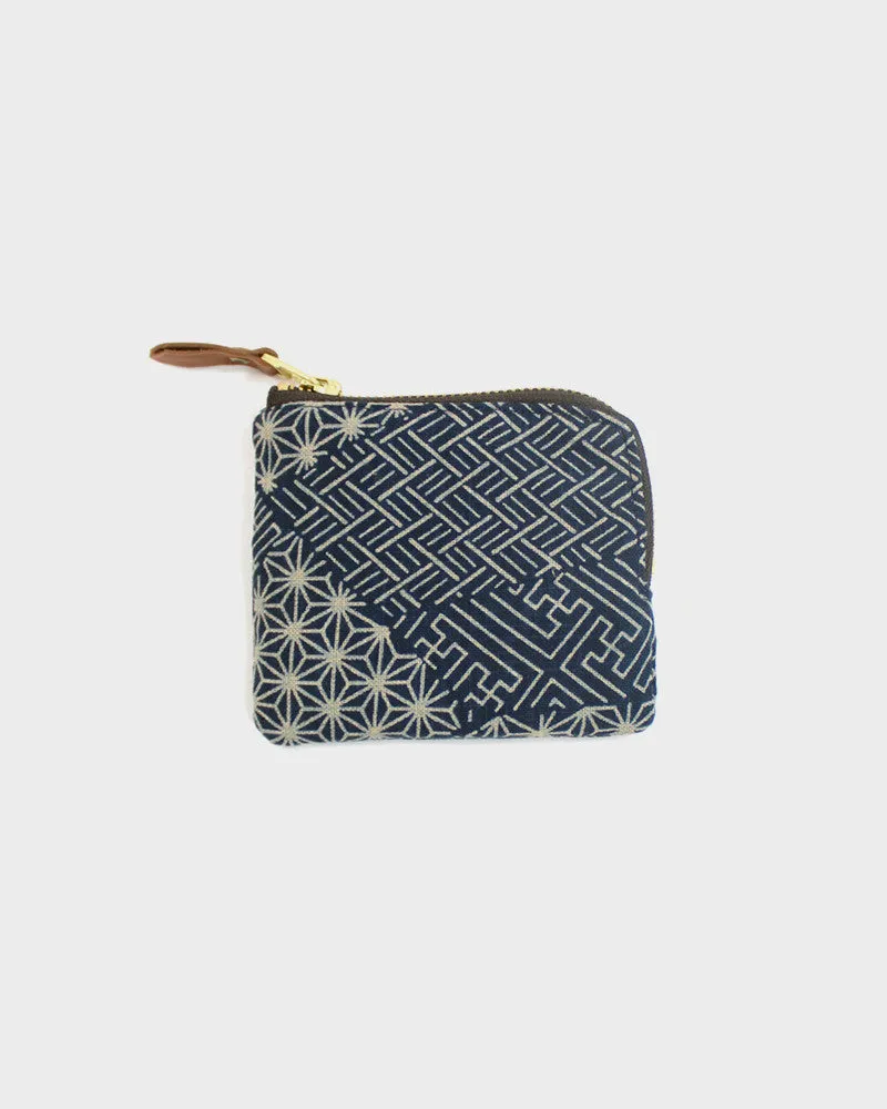 Kiriko Original, Zipper Wallet, Indigo Small Multi sold by Kiriko