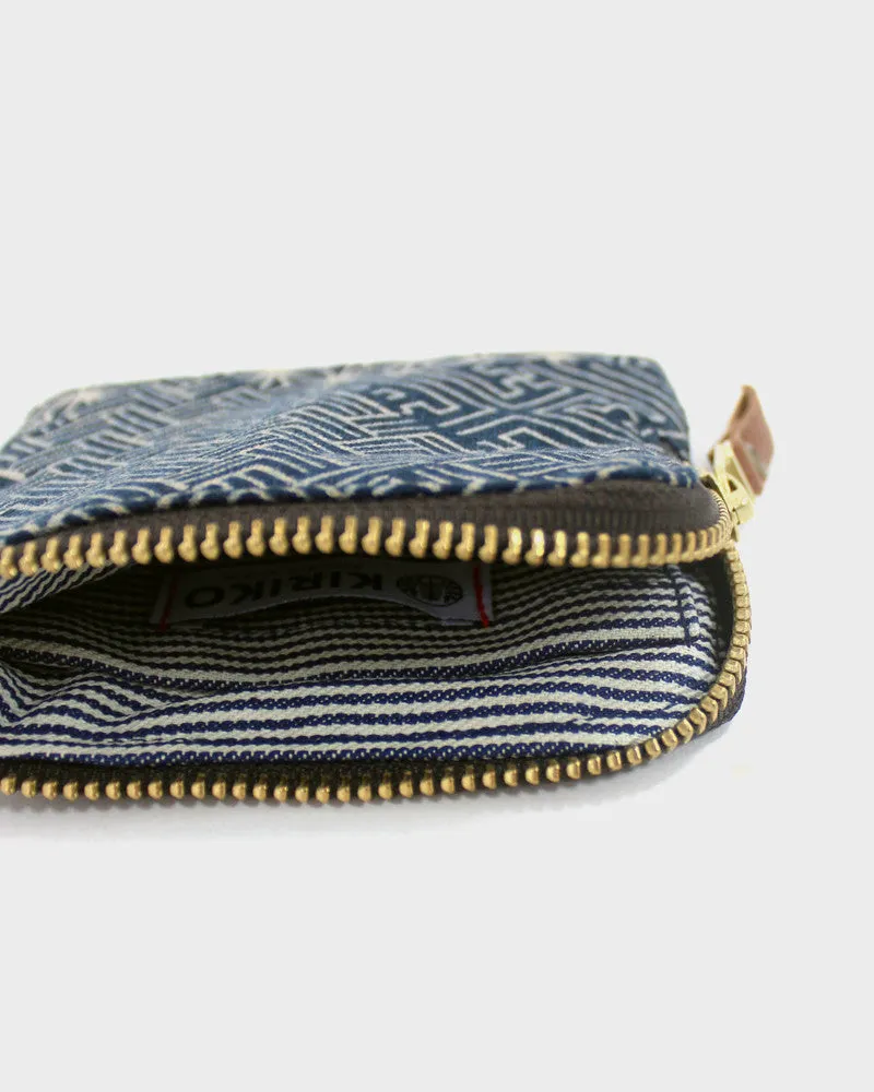 Kiriko Original, Zipper Wallet, Indigo Small Multi sold by Kiriko product image thumbnail 2