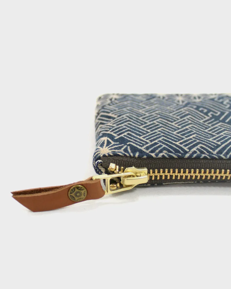 Kiriko Original, Zipper Wallet, Indigo Small Multi sold by Kiriko product image thumbnail 3