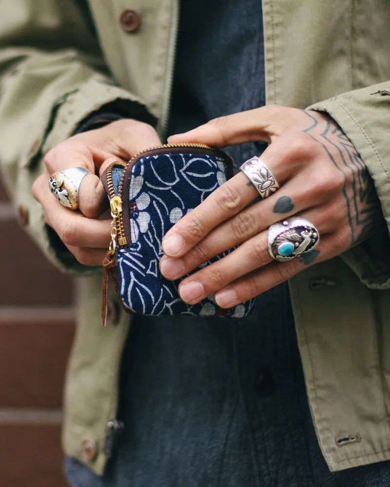 Kiriko Original, Zipper Wallet, Indigo Small Multi sold by Kiriko product image thumbnail 5