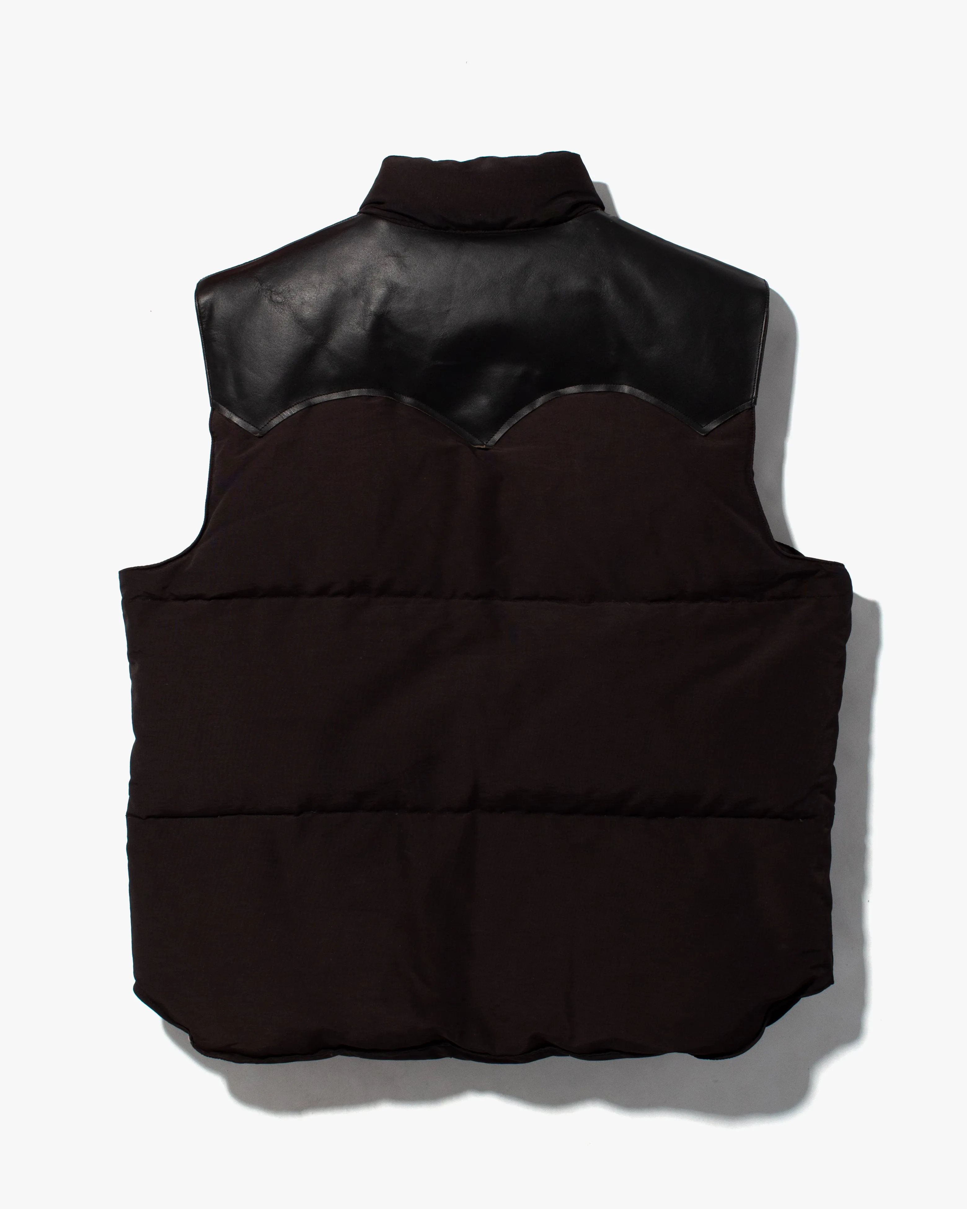 Japanese Repro Vest, Sugar Cane Brand, Faded Black Leather - L sold by Kiriko product image thumbnail 2