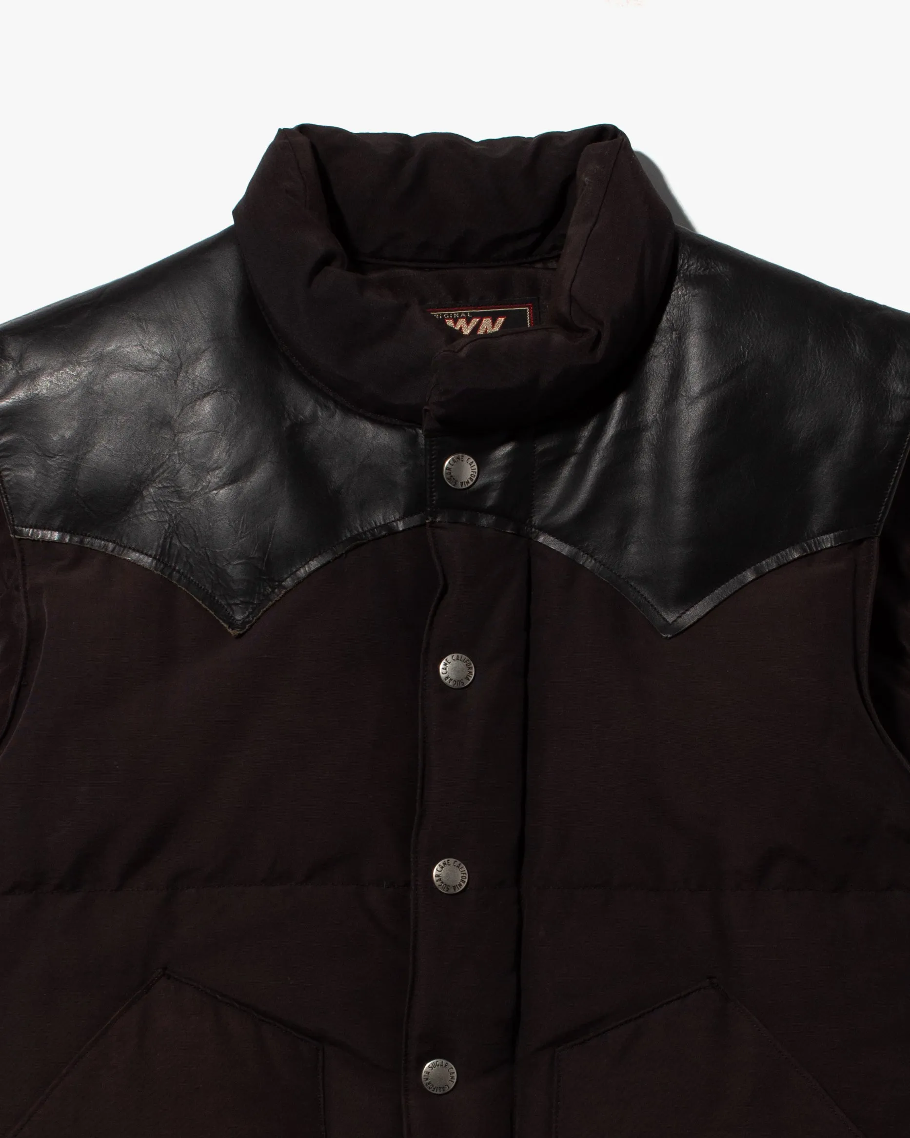 Japanese Repro Vest, Sugar Cane Brand, Faded Black Leather - L sold by Kiriko product image thumbnail 3