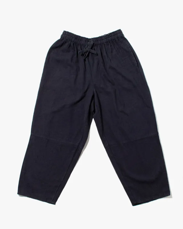Wa-Modern Herringbone Drawstring Pants- Navy sold by Kiriko