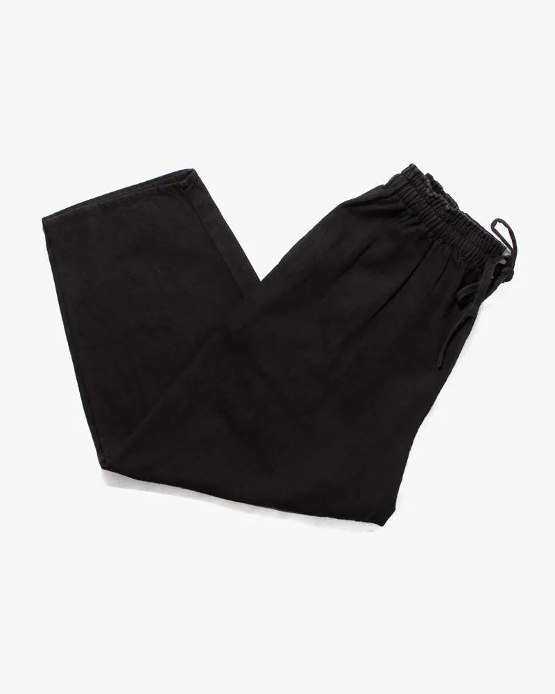 Wa-Modern Herringbone Drawstring Pants- Black sold by Kiriko product image thumbnail 3
